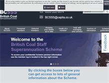 Tablet Screenshot of bcsss-pension.org.uk